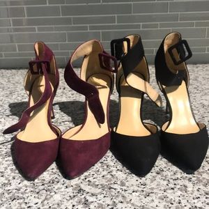 Zara heels- Burgundy